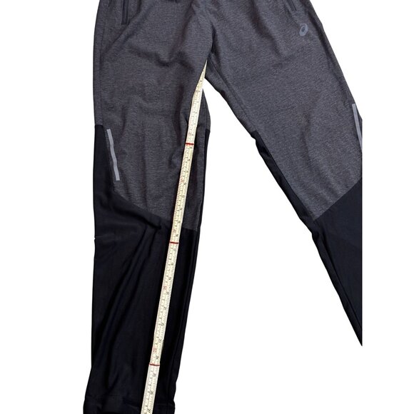 Asics Mens Athletic Pants S Gray/Black Polyester & Spandex - Picture 7 of 11